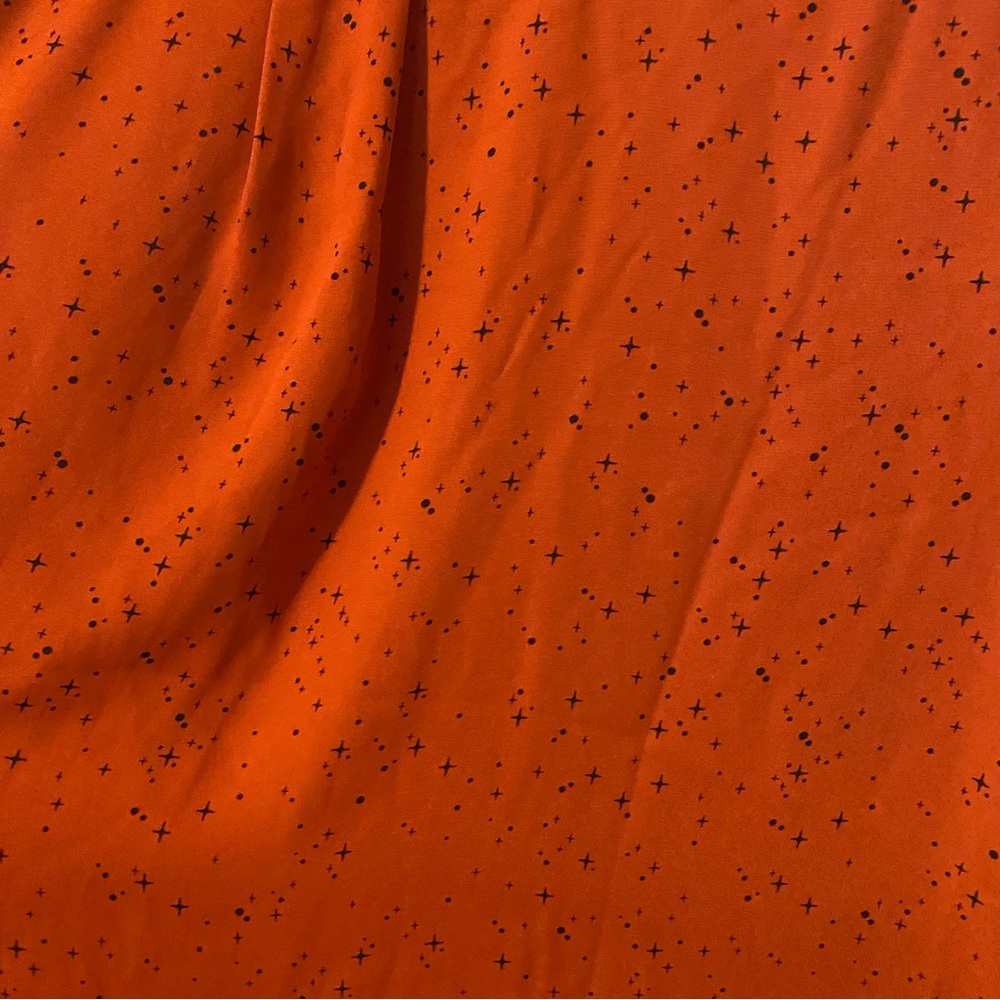 Torrid Women's 2 Blouse Rust Orange Madison Stars Long Sleeve Georgette NWT - Picture 4 of 4